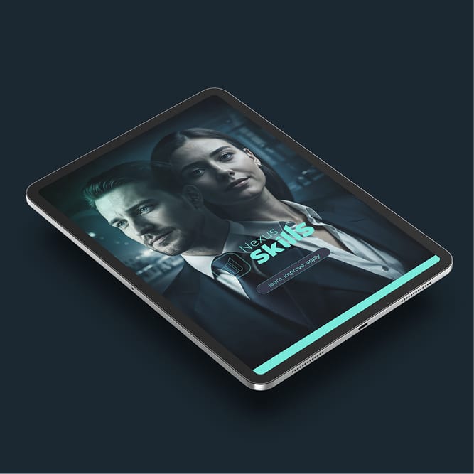 creation d'un template de tablette type Ipad pour une marque de formation en ligne